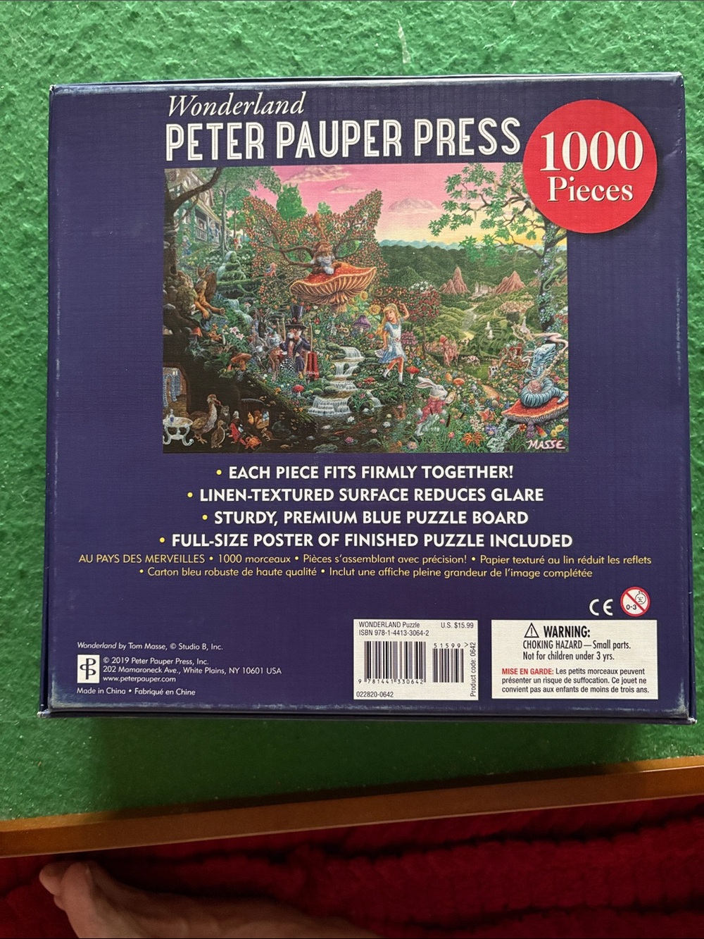 Peter Pauper Press Wonderland 1000-Piece Jigsaw Puzzle - Multicolor - Picture 3 of 3